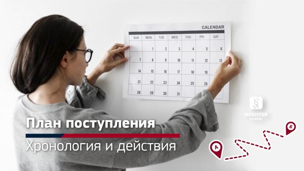 План поступления. Хронология и действия